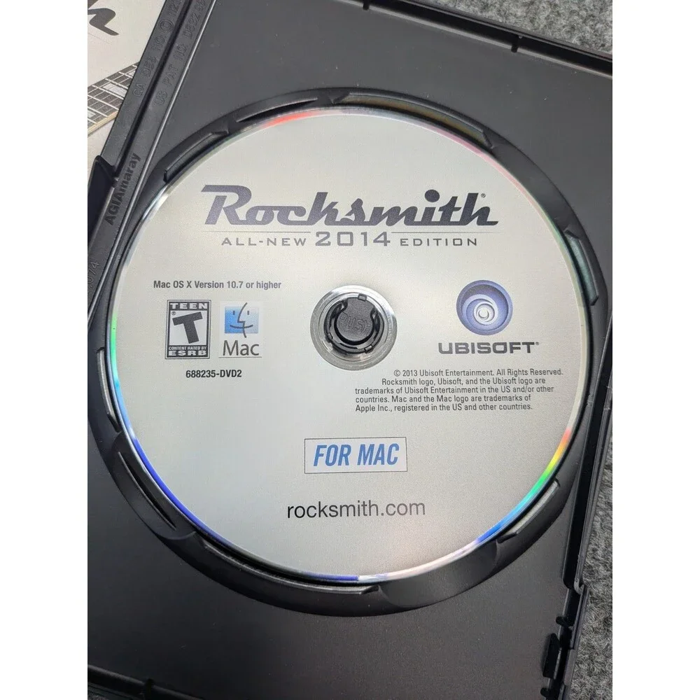 Rocksmith 2014 Edition PC & Mac DVD-ROM Complete 2 Disc Set Untested Manuals...
